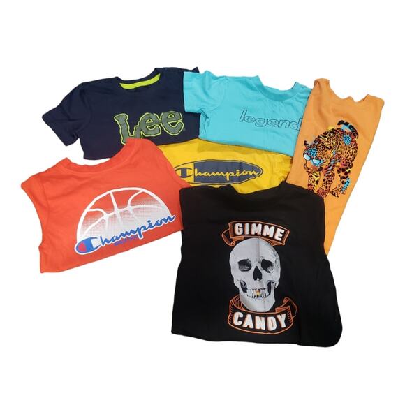 Lee / Champion / Brooklyn & Mix Brands Short Sleeved & Tank Top Shirts | Size 4T - Picture 2 of 5